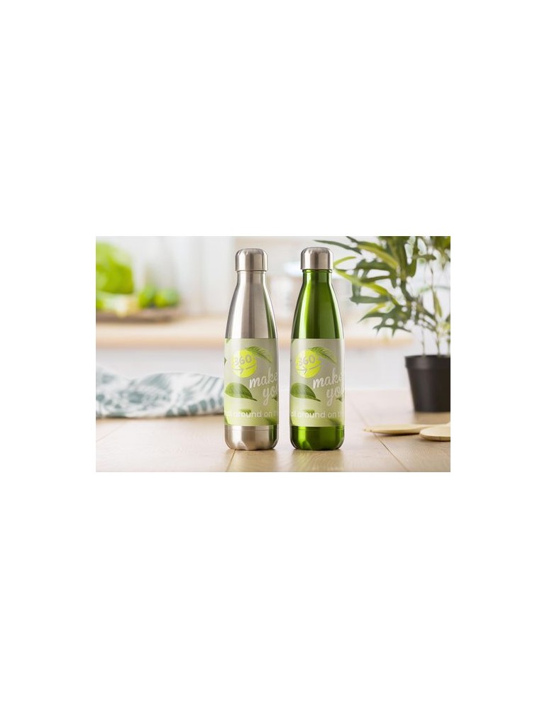 Gourde simple paroi 650 ml en acier inoxydable personnalisée