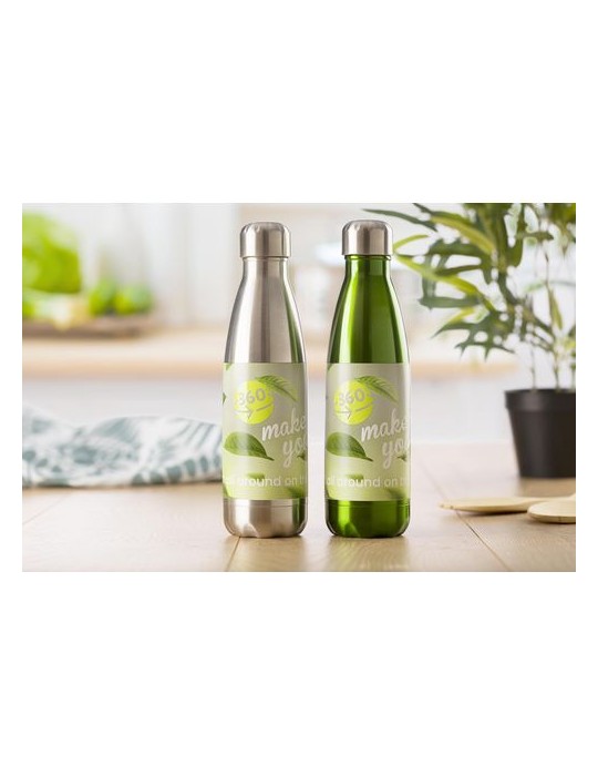 Gourde simple paroi 650 ml en acier inoxydable personnalisée