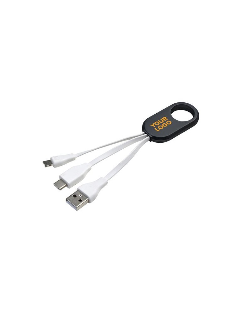 Câbles de charge adaptateurs pratiques personnalisés Pilar