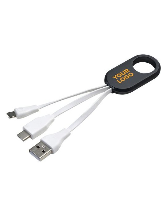Câbles de charge adaptateurs pratiques personnalisés Pilar