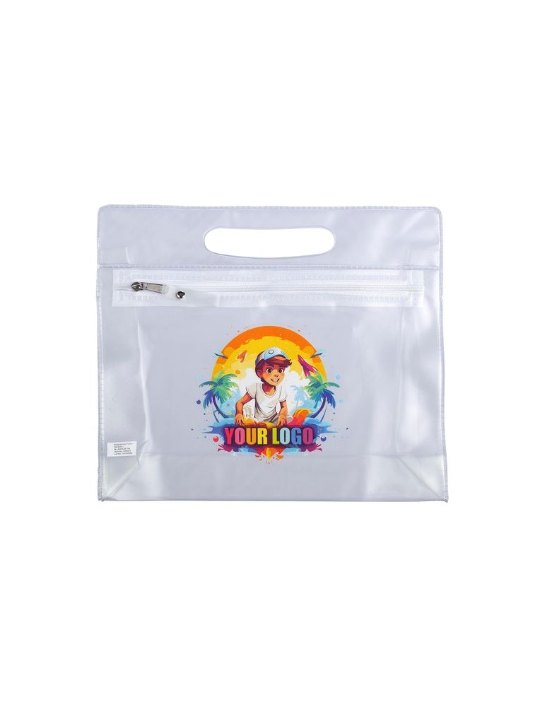 Pochette Cosmétique Personnalisée Clyde en PVC - Cadeau
