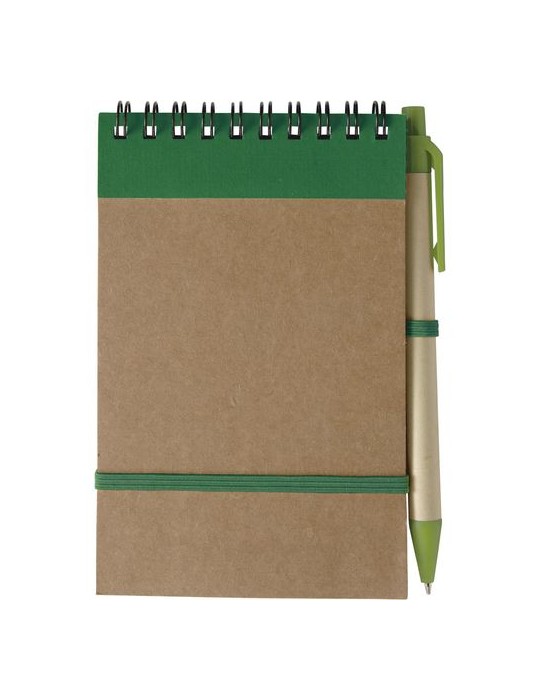 Carnet publicitaire à spirale éco-responsable