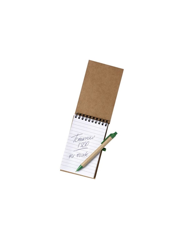 Carnet publicitaire à spirale éco-responsable