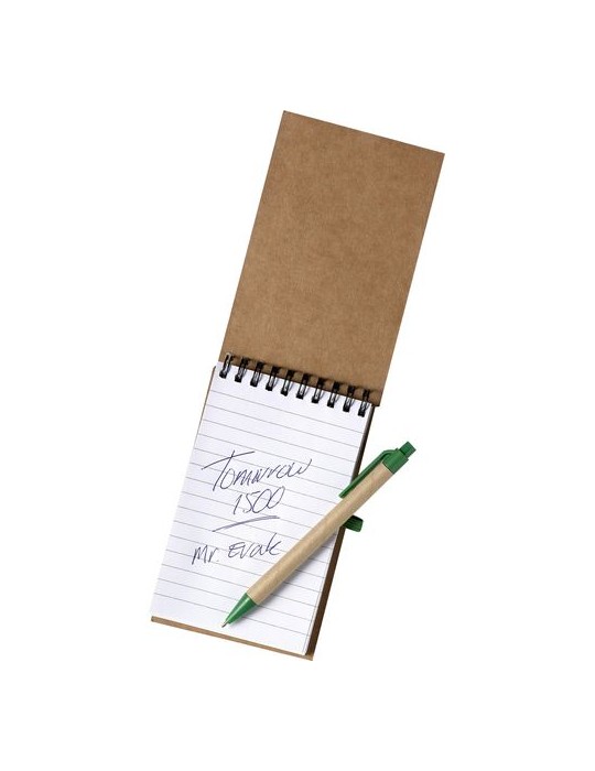 Carnet publicitaire à spirale éco-responsable