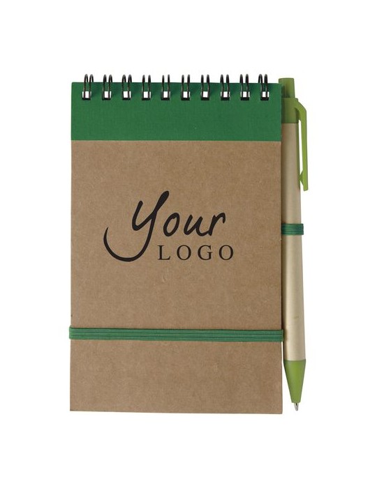 Carnet publicitaire à spirale éco-responsable