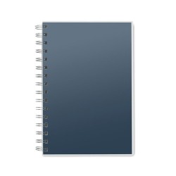 Carnet A5 Éco-responsable à Spirales en RPET ANOTATE Matières : papier recyclé Couleurs : bleu goodies publicitaire événementiel