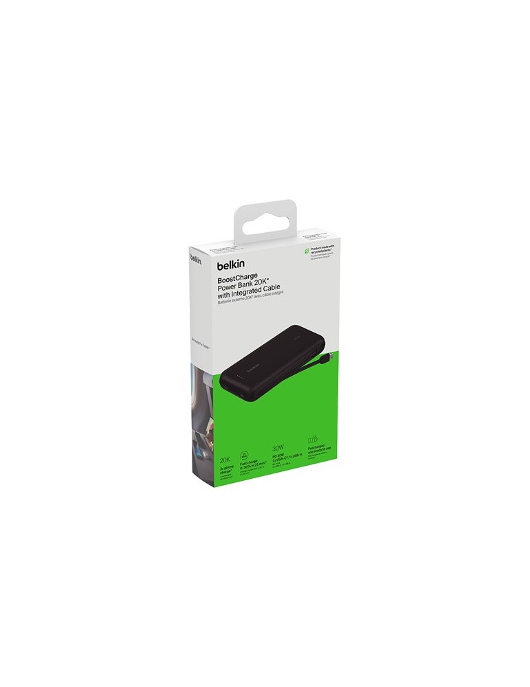 Belkin BoostCharge Power Bank 20K Câble intégré