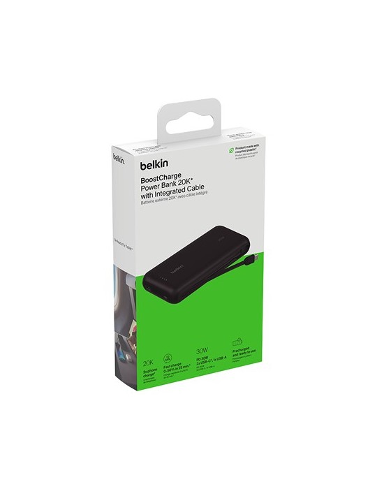 Belkin BoostCharge Power Bank 20K Câble intégré