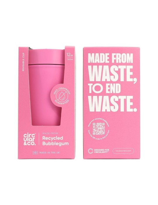 Circular&Co Recycled Bubblegum Coffee Cup 340 ml mug