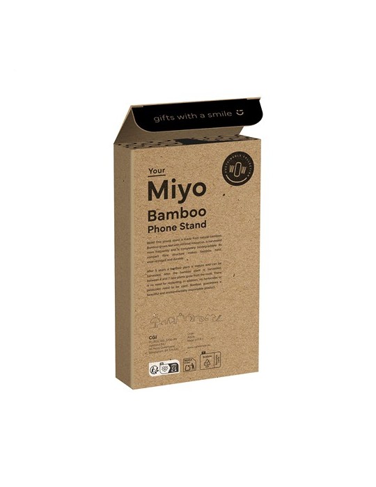 Miyo Bamboo Phone Stand support de téléphone