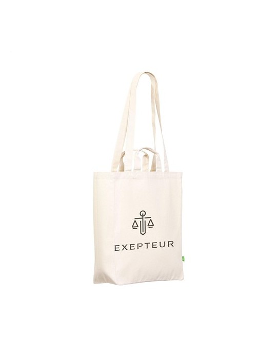 Organic Cotton Canvas Tote Bag Natural (280 g/m²) sac