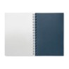 Carnet A5 Éco-responsable à Spirales en RPET ANOTATE Matières : papier recyclé Couleurs : bleu marquage couleur éclatante
