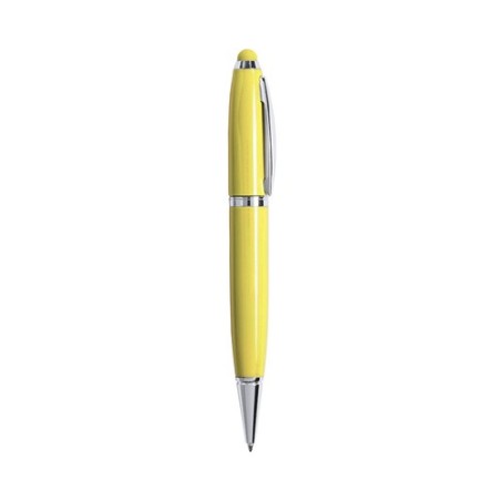 Stylet Bille USB Personnalisé Chic Multifonction 16GB Sivart Matières : métal Couleurs : jaune objet promotionnel éco-responsabl