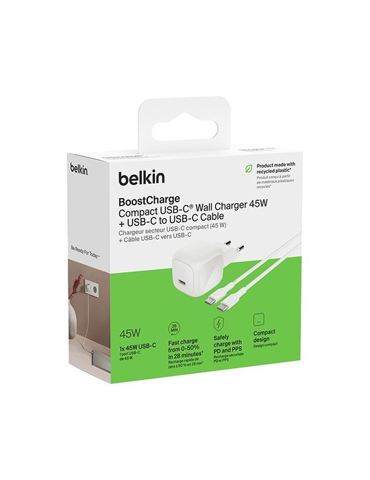 Belkin 45W USB PD Wall Charger with PPS and Cable
