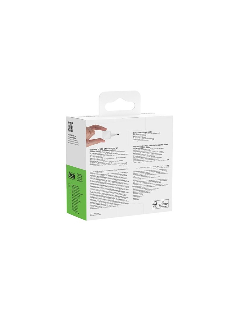 Belkin 45W USB PD Wall Charger with PPS and Cable