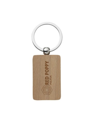 WoodKey Rectangle porte-clés
