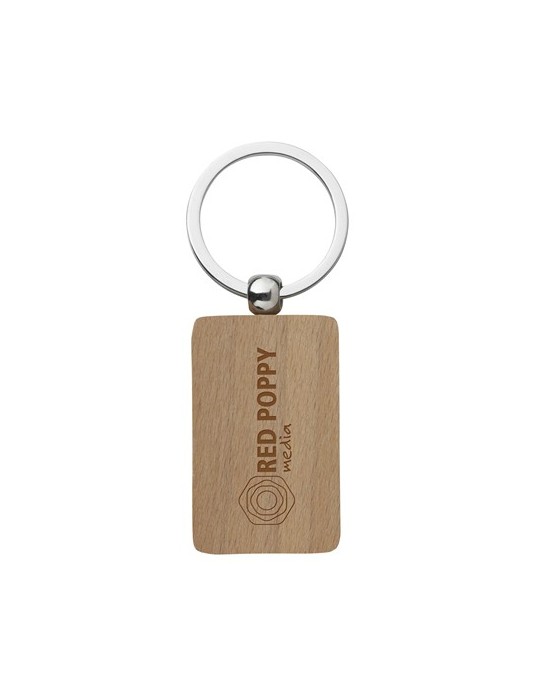 WoodKey Rectangle porte-clés