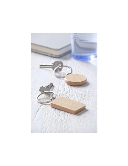 WoodKey Rectangle porte-clés