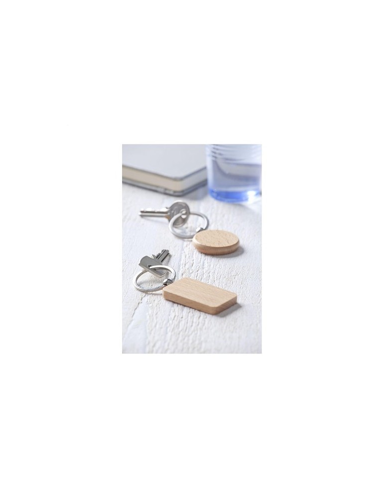 WoodKey Rectangle porte-clés