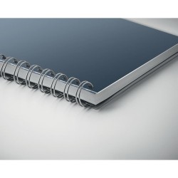 Carnet A5 Éco-responsable à Spirales en RPET ANOTATE Matières : papier recyclé Couleurs : bleu goodies personnalisé en stock