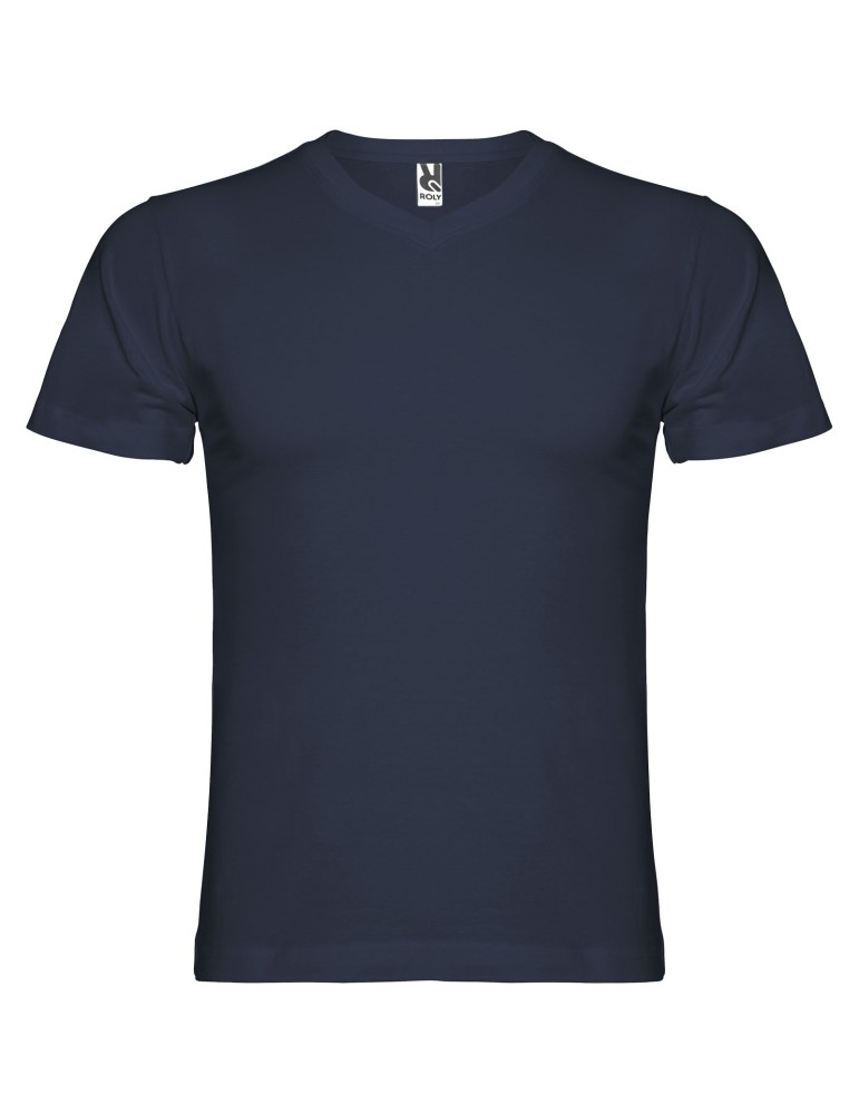T-shirt de 155 g/m² Samoyedo à col en V et manches courtes pour homme