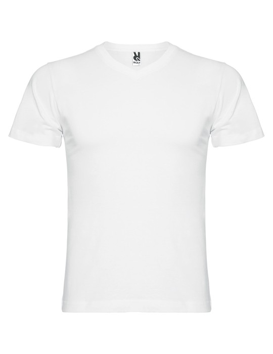 T-shirt de 155 g/m² Samoyedo à col en V et manches courtes pour homme