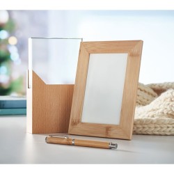 Cadre photo personnalisé en bambou  GAZO Matières : bambou Couleurs : bois livraison express 24h 48h