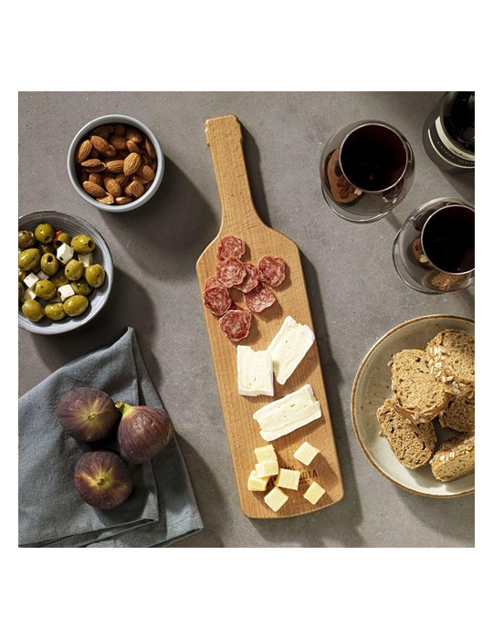 Bowls and Dishes - Bois de hêtre - Wine Bottle Board planche de servir