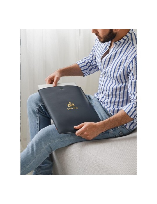 Recycled Leather Laptop Sleeve 16"