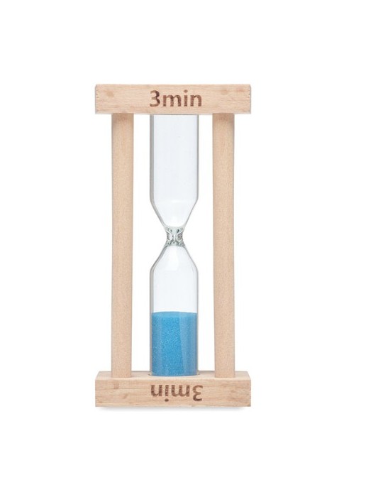 Sablier en Bois Personnalisé 3 min - Accessoire Maison Chic Économique