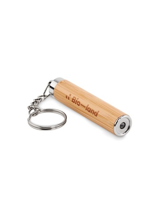 Mini Torche Personnalisée en Bambou PIANTI - Éclairage Pratique Économique