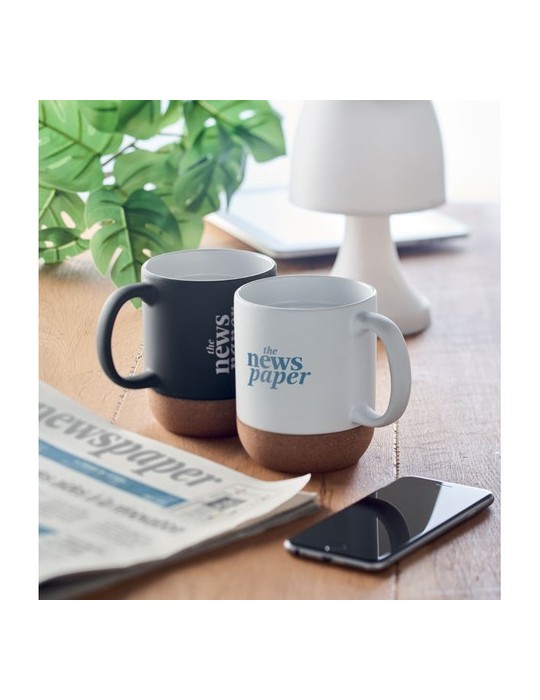 Tasse en Céramique et Liège Personnalisée MATT - Cadeau Idéal Économique