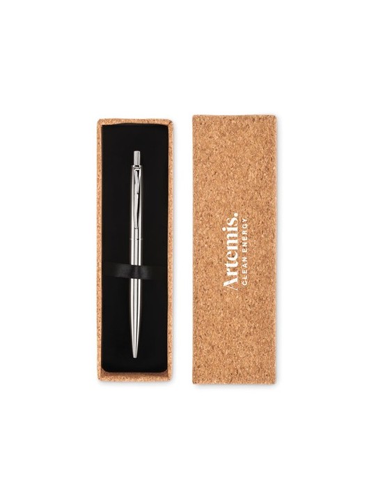 Stylo Personnalisé en Acier Inox Recyclé GRAZ - Écollection Économique