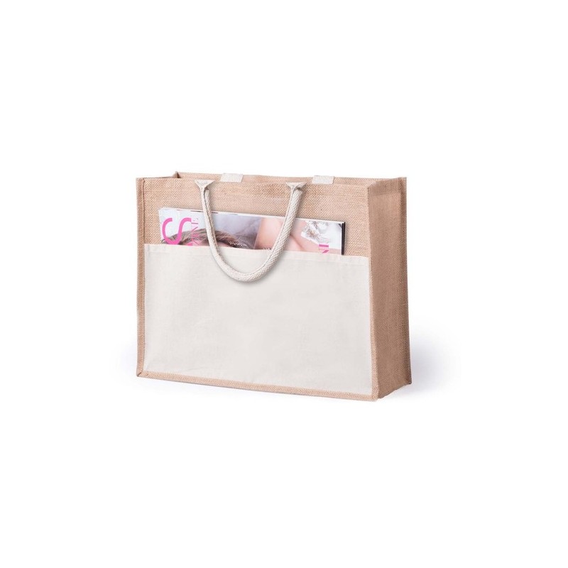 Sac de Plage Pratique Personnalisé Élégant pas cher Cekon Matières : coton Couleurs : naturel