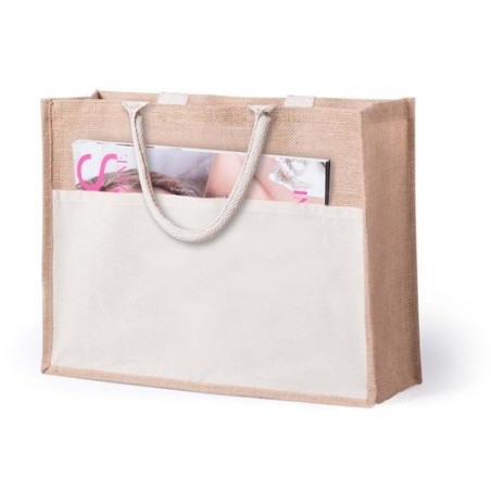 Sac de Plage Pratique Personnalisé Élégant pas cher Cekon Matières : coton Couleurs : naturel