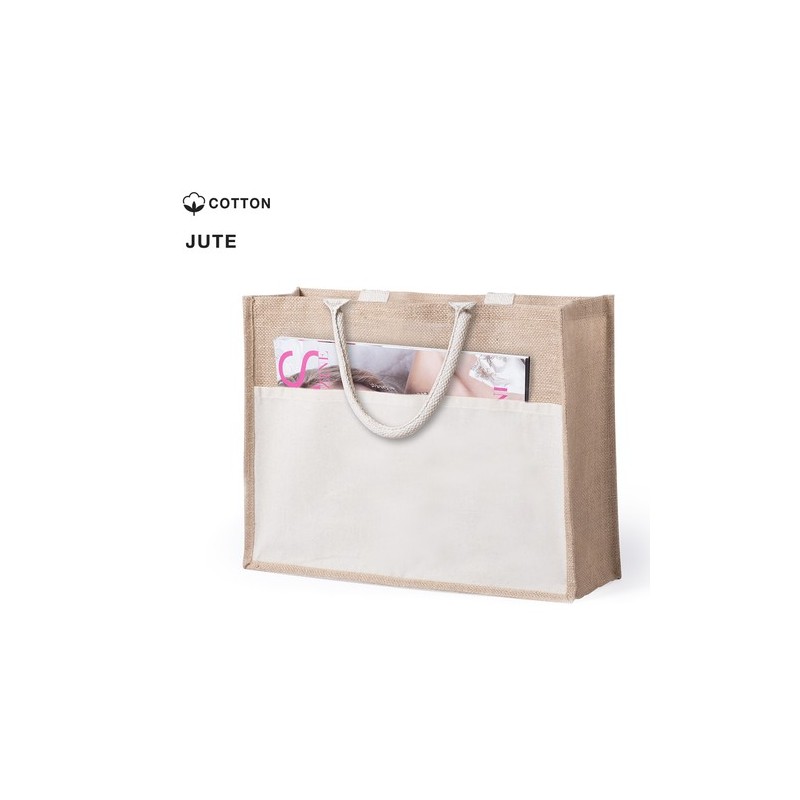 Sac de Plage Pratique Personnalisé Élégant pas cher Cekon Matières : coton Couleurs : naturel marquage laser ultra précis
