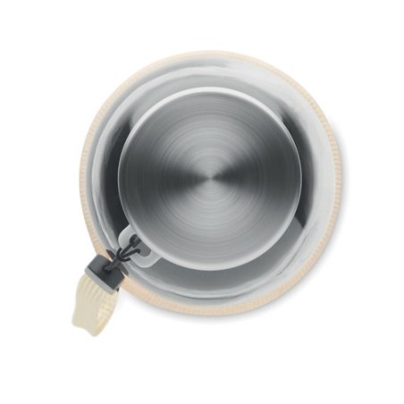 Bouteille en verre UTAH TOUCH avec housse en jute