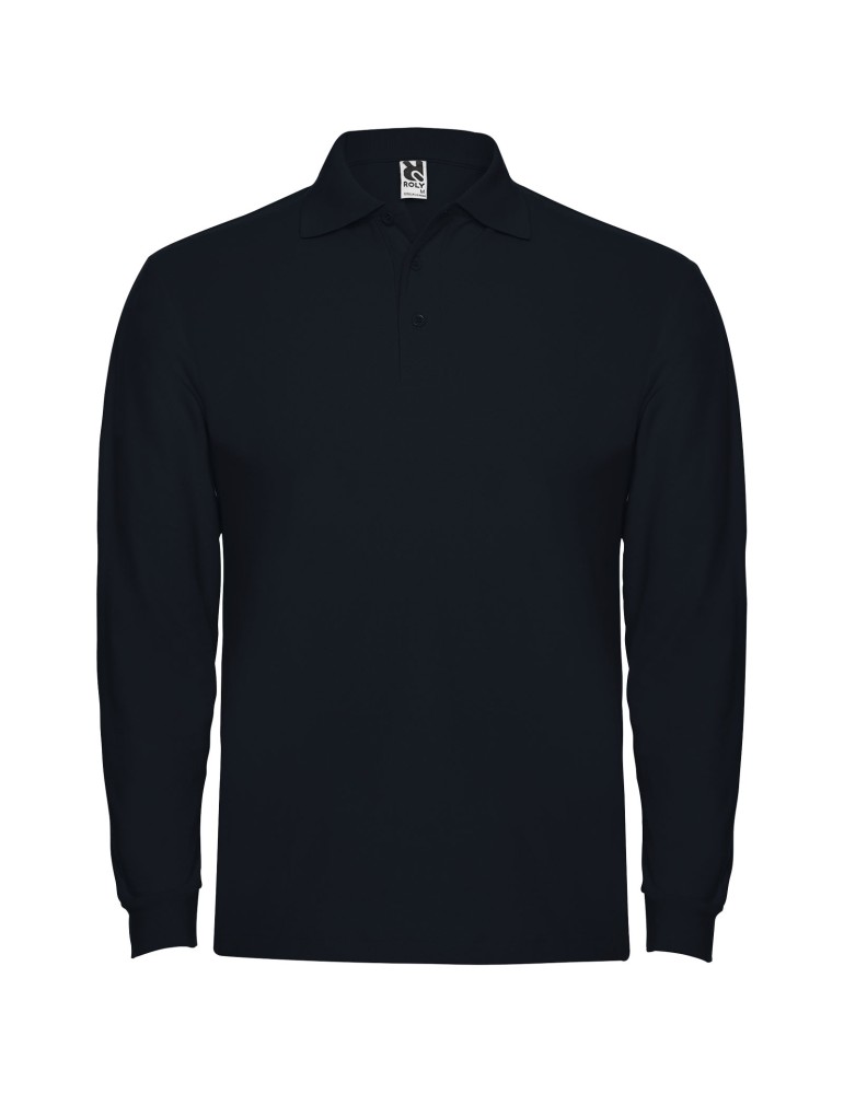 Polo de 220 g/m² Estrella à manches longues pour homme