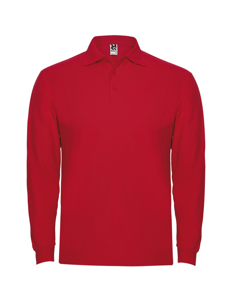 Polo de 220 g/m² Estrella à manches longues pour homme
