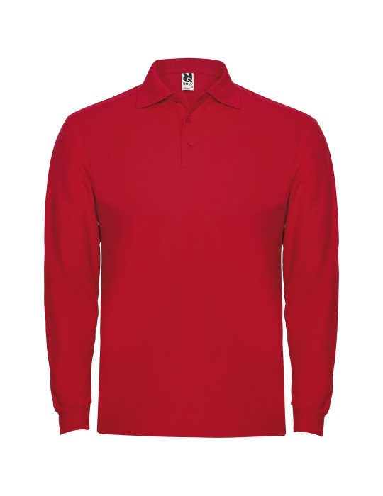 Polo de 220 g/m² Estrella à manches longues pour homme