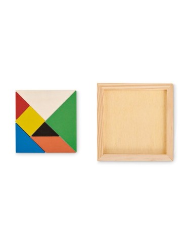 Puzzle Tangram en Bois Cadeau Personnalisé - Idéal 2