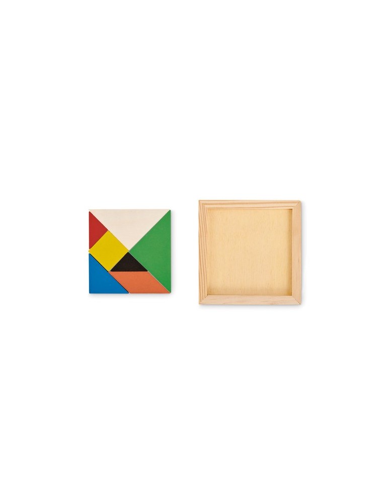 Puzzle Tangram en Bois Cadeau Personnalisé - Idéal