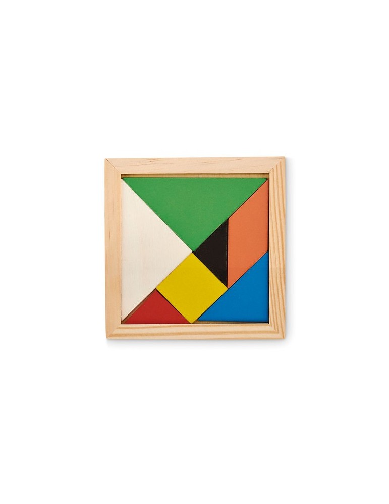 Puzzle Tangram en Bois Cadeau Personnalisé - Idéal
