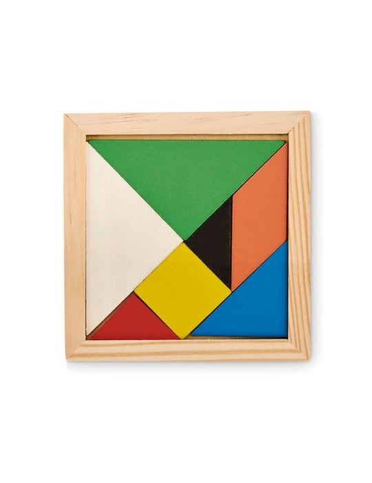 Puzzle Tangram en Bois Cadeau Personnalisé - Idéal