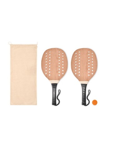 Raquettes en Bois de Rose Personnalisée pas cher - Set Beach Tennis PALAS