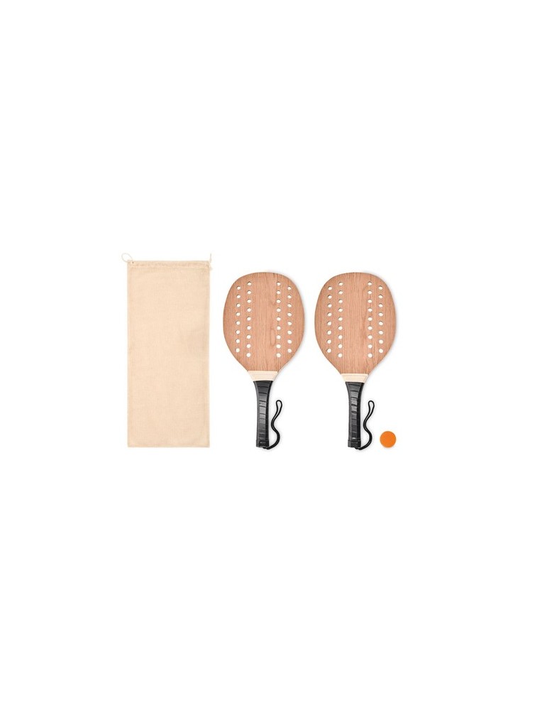 Raquettes en Bois de Rose Personnalisée pas cher - Set Beach Tennis PALAS