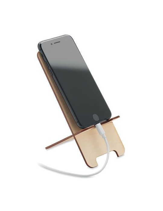 Support téléphonique et Pratique - en bouleau