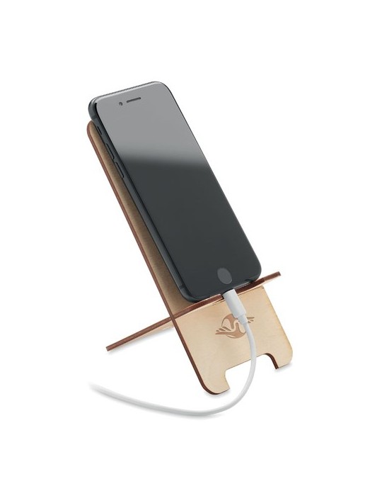 Support téléphonique et Pratique - en bouleau