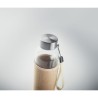 Bouteille  de 500 ml avec housse en jute - UTAH TOUCH Matières : verre Couleurs : beige marquage laser ultra précis