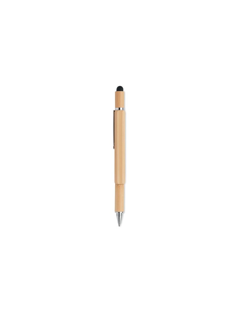 Stylo Multifonction en Bambou Personnalisé TOOLBAM pas cher